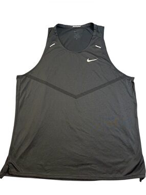 Nike Dri-FIT Rise 365 Running Tank Men’s XL Tall Black CZ9179-010 GUC